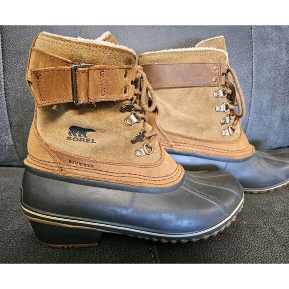 Sorel Shoes - Sorel Winter Fancy Lace II Boots 10 NL2125-286 Brown Suede Waterproof Worn Once